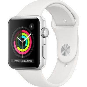 Factory Restored Apple Watch Series 3 [GPS 38mm] W/Charger and White Band
